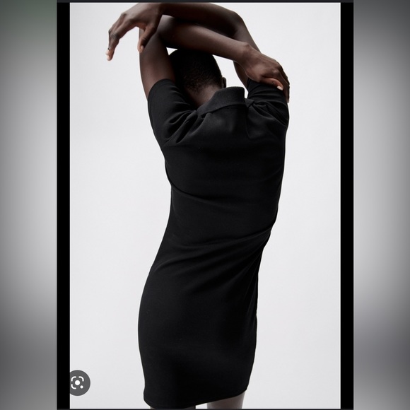 NWT- Zara Ribbed Polo Dress - Picture 3 of 7